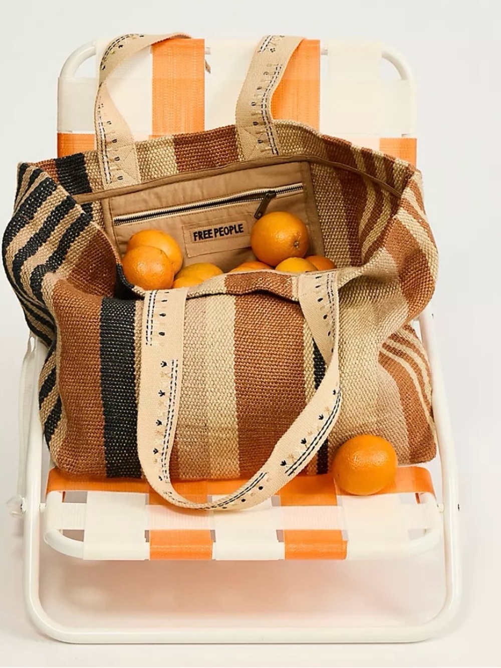 Free People Copacabana Tote. NWT. Natural - Picture 5 of 7